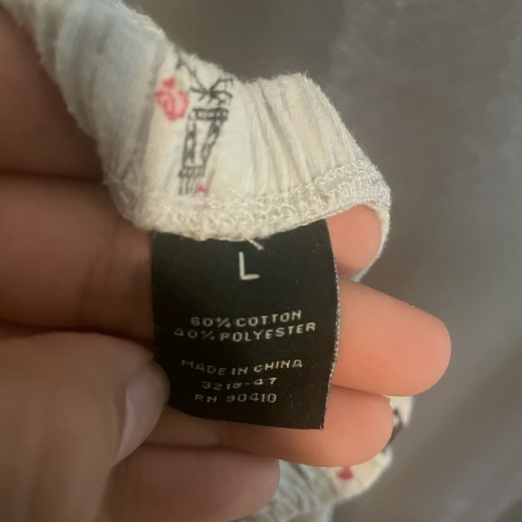 Paris themes pajama pants Capris size L - Picture 4 of 4